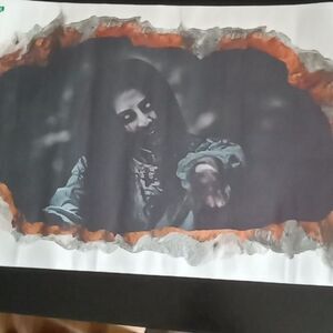 Halloween Scary Zombie Girl Wall Decal Dead Goth